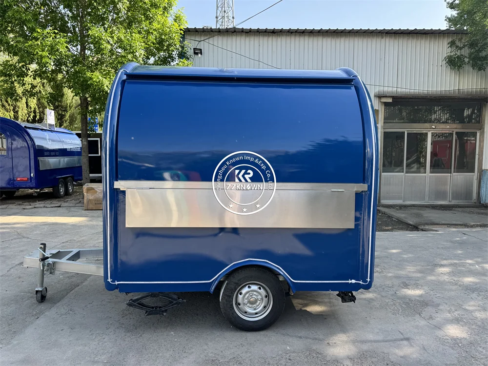 Rimorchio per alimenti Concessione da cucina mobile Carrello per alimenti Van Carrello per snack per pizza Chiosco per gelato Caffetteria Attrezzature complete personalizzate