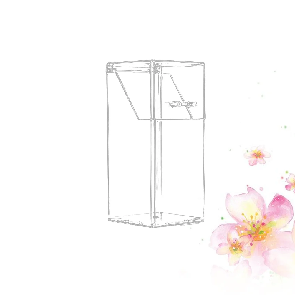 صندوق تخزين المكياج الشفاف الكريستالي منظم سطح المكتب من الأكريليك لصندوق تخزين أقلام تحديد العيون وملمع الشفاه #2