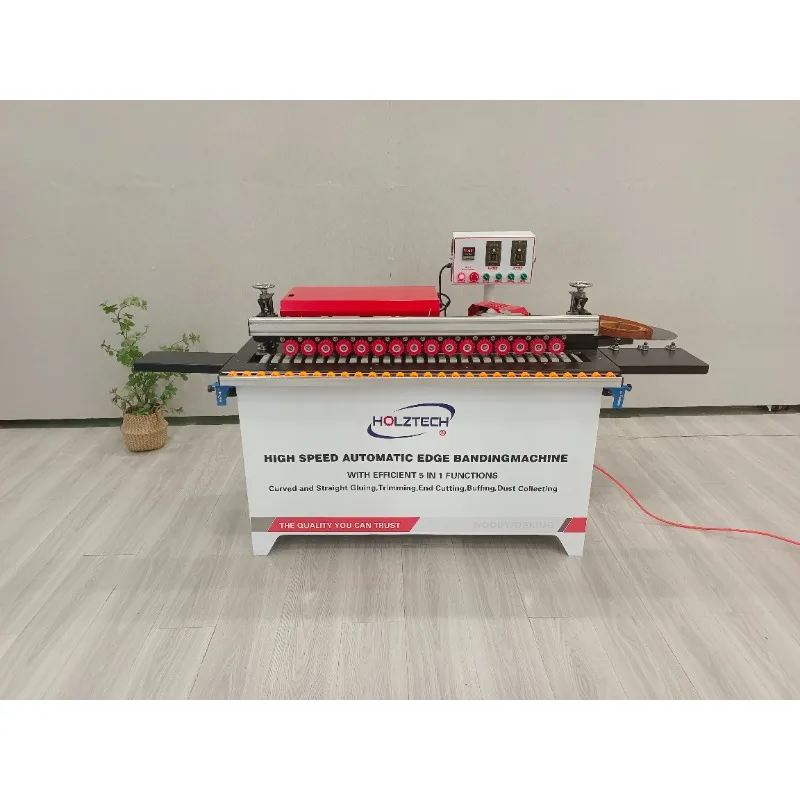 

straight curve automatic edge banding machine compact edgebander edgebinder automatic trimming polishing