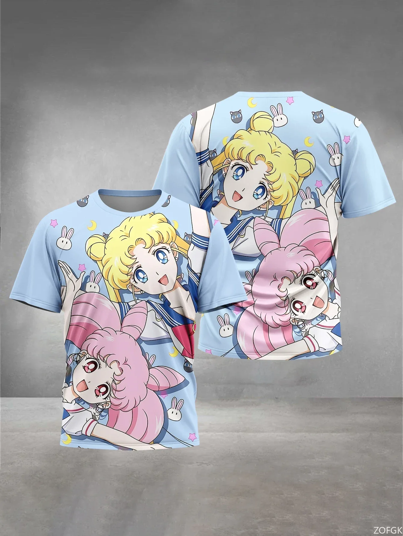 

3D Printed Clothing Cartoon Cute Children's Boys and Girls Children's Outdoor Clothing T-shirt Top