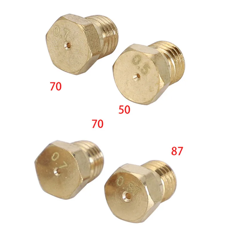 4PCS M6*0.75 Hob Injectors Propane Gas Burners LPG Conversion Kit Jets Nozzles 50 70 70 87 For Propane G30, Butane G31 Calor 