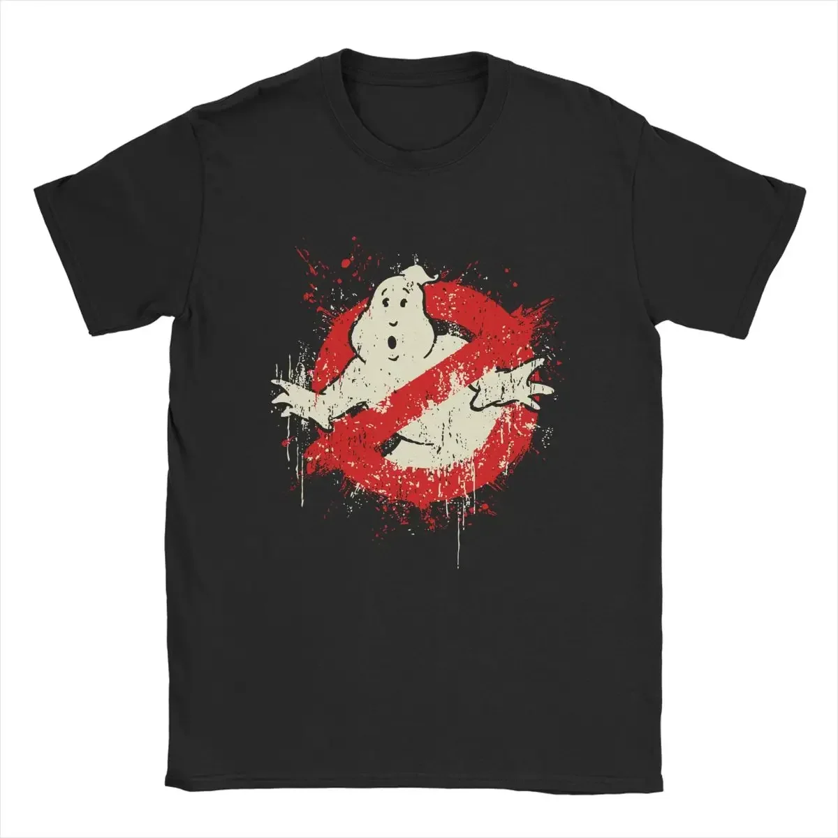 

Classic Ghostbuster Movie Print T-Shirts Men Clothes 100_ Cotton Summer Short Sleeve Loose Women Tees Harajuku Oversize T Shirt