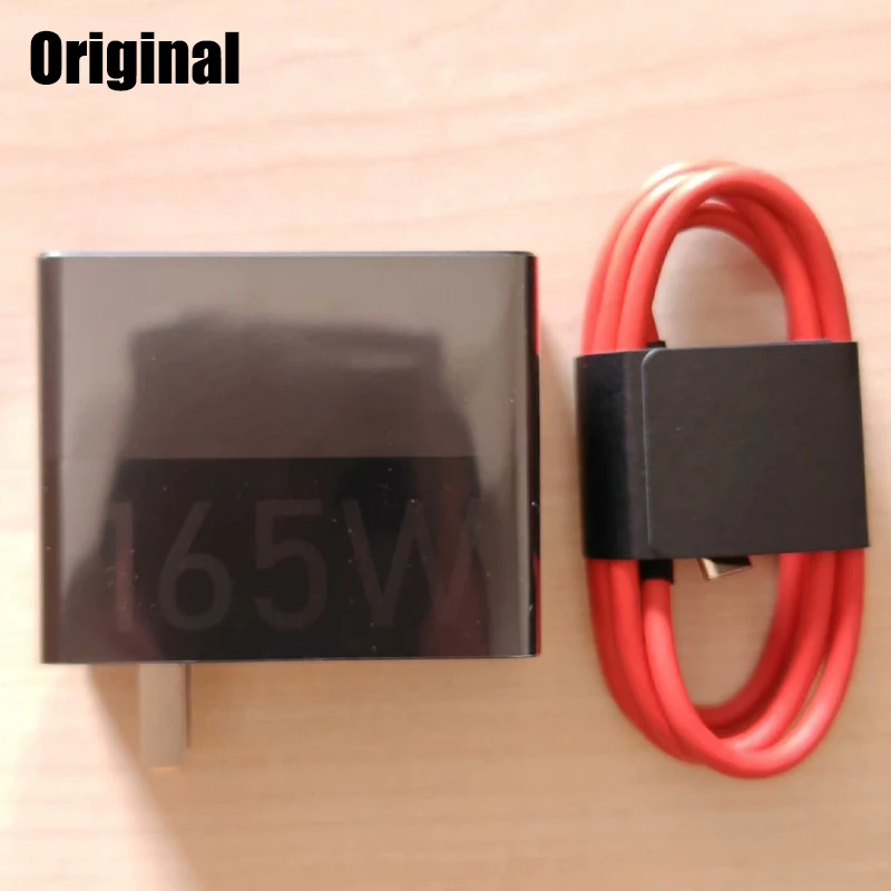 2 IN1 Original For Nubia Red Magic 8 Pro Plus 8S 165W Charger USB Dual Type-C Fast Charger Wall Charger Adapter 9A Cable USB-C