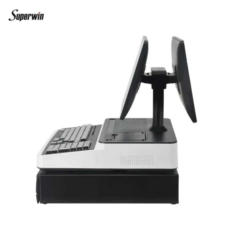 Smart Pos Wifi Cash Register Dual Screen Window All in One Pos Systems Clothing Store for Pharmacy Restaurants