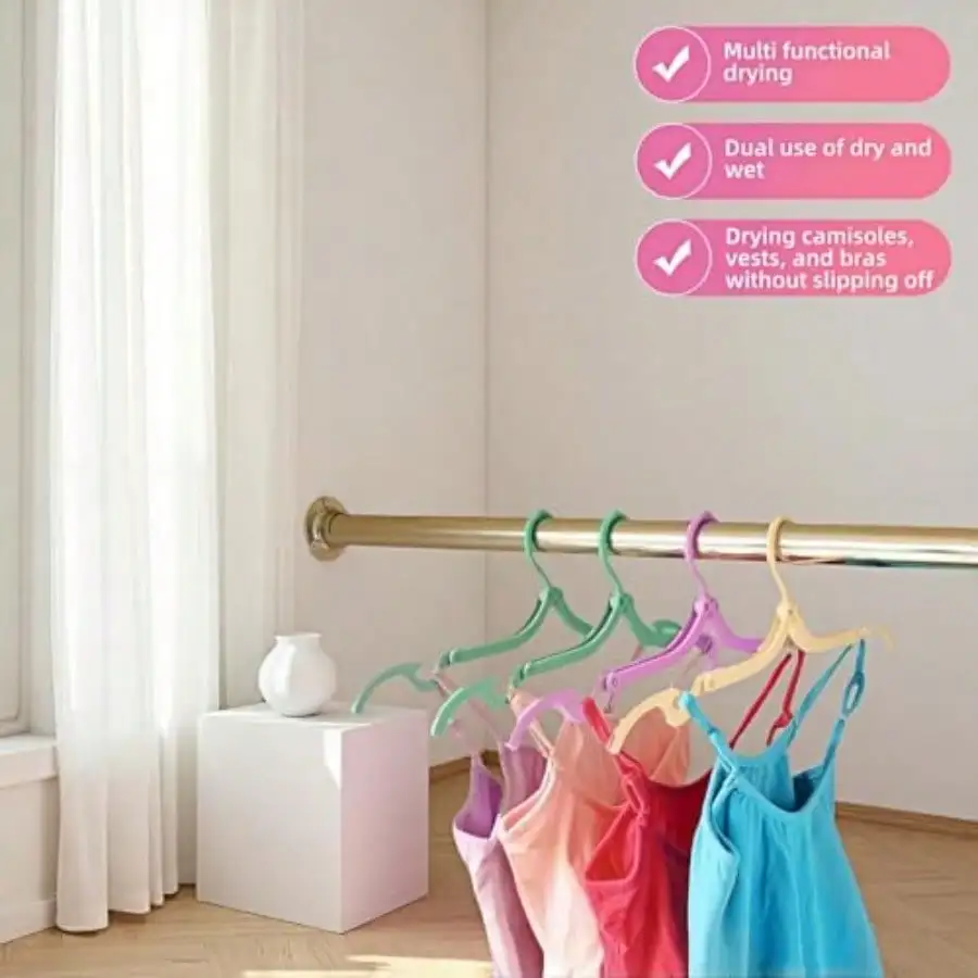 30 Pack Foldable Clothes Hangers For Travel - Portable No Slip Windproof Design PP Plastic Collapsible Hangers With Anti-Slip Grooves Space Saving For Shirts Jeans Socks Multi-Color view 5