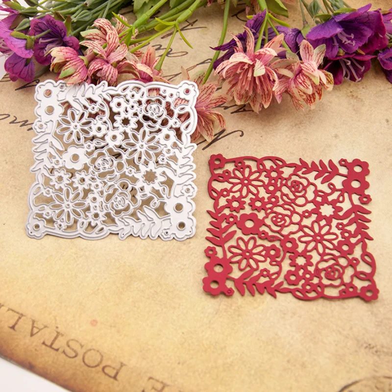 Flowers Are Blooming Metal Cutting Dies Diy Scrapbooking Die Cutout Wedding Party Craft Card Embossing Making Decoration Stencil