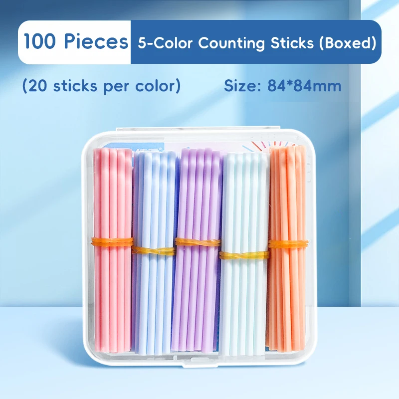 Kids Math Counting Frame - 5 Row Abacus for Kindergarten & 1st Grade, Learn Addition&Subtraction, Educational Toy for Early Math