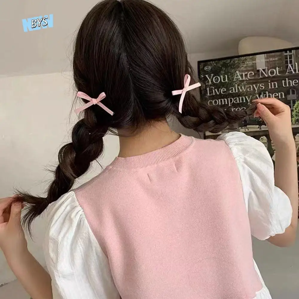 

Cute Cloth Bow Hairpin Bowknot Balletcore Girl Hair Clip Y2k Female Hair Accessories Hair Tie