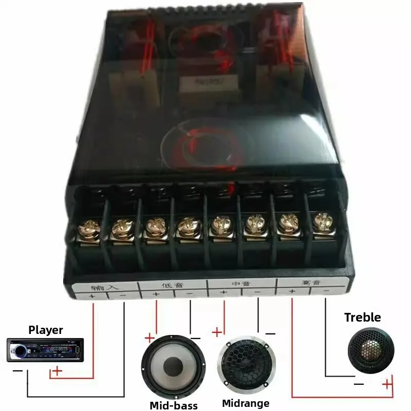 SOTAMIA 1 قطعة 150 واط عالية ومنخفضة ثلاثة طريقة مقسم التردد مكبر صوت للسيارة مكبر صوت منزلي مقسم بلوتوث صناديق الصوت