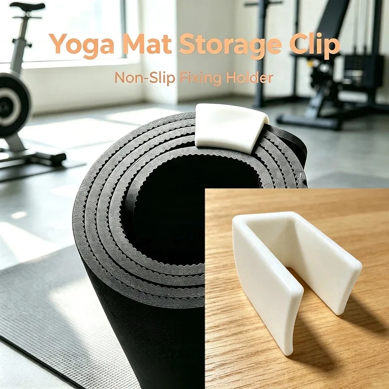 3D Printed Yoga Mat Storage Clip, Non-Slip Mat Fastener, Home Fitness Mat Storage and Tightening Bracket