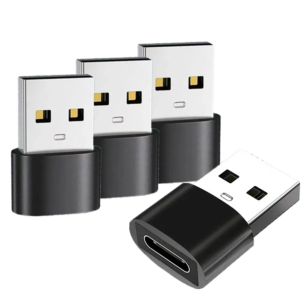 2.0typec OTG USB to USB C Adapters Durable Metallic Build Universal Compatibility for iPhone iPad Samsung S23 IWatch AirPods