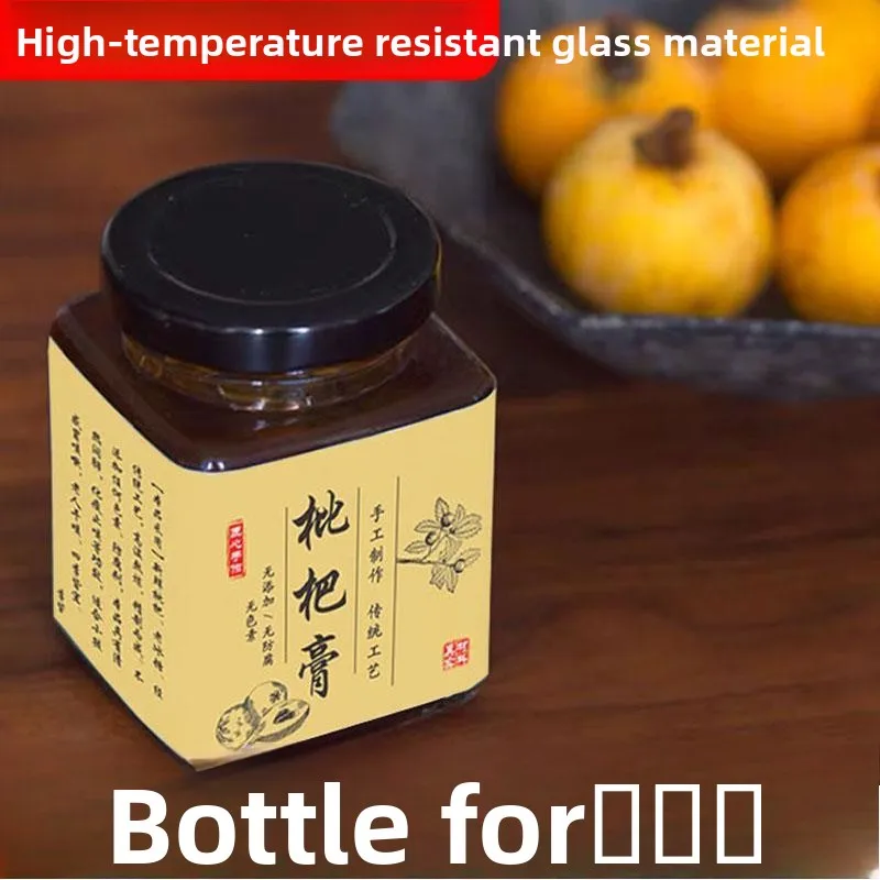 

Стеклянная бутылка для пищевых продуктов: для пасты из жимолости, герметичная, термостойкая, для коммерческого использования, контейнер для хранения на кухне