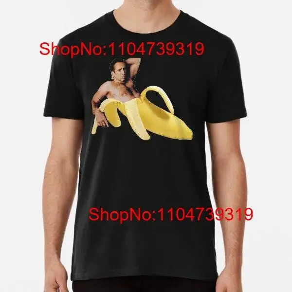 تي شيرت نيكولاس كيج بنمط الموز من S إلى 5XL مصنوع في الاتحاد الأفريقي والولايات المتحدة الأمريكية تي شيرت عتيق مغسول للارتداء اليومي ملابس شارع متعددة الاستخدامات