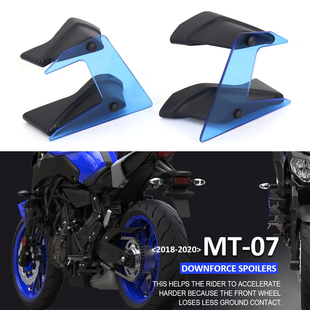 

NEW Motorcycle Side Downforce Naked Spoilers Fixed Winglet Fairing Wing Deflectors For Yamaha MT-07 MT07 MT 07 2018 2019 2020