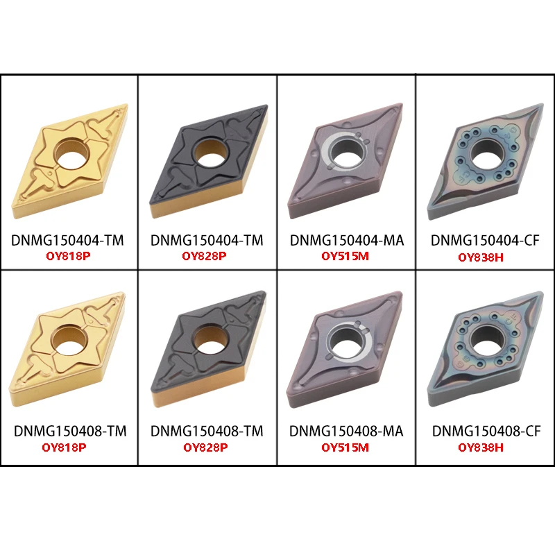 BEYOND DNMG DNMG150404 DNMG150408-GM Carbide Inserts DNMG150604-MA DNMG150608-PM DNMG150612-TM-KTM-CF OY818P CNC Lathe Cutter