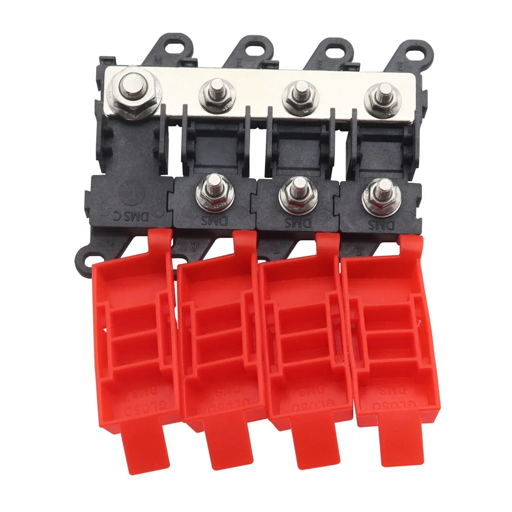 3/4/5/6 Way Car Midi Fuse Box Block Holder 200A Fork Bolt Fuse Holder Bolt On Fuse Type Power Distribution for Car Truck RV