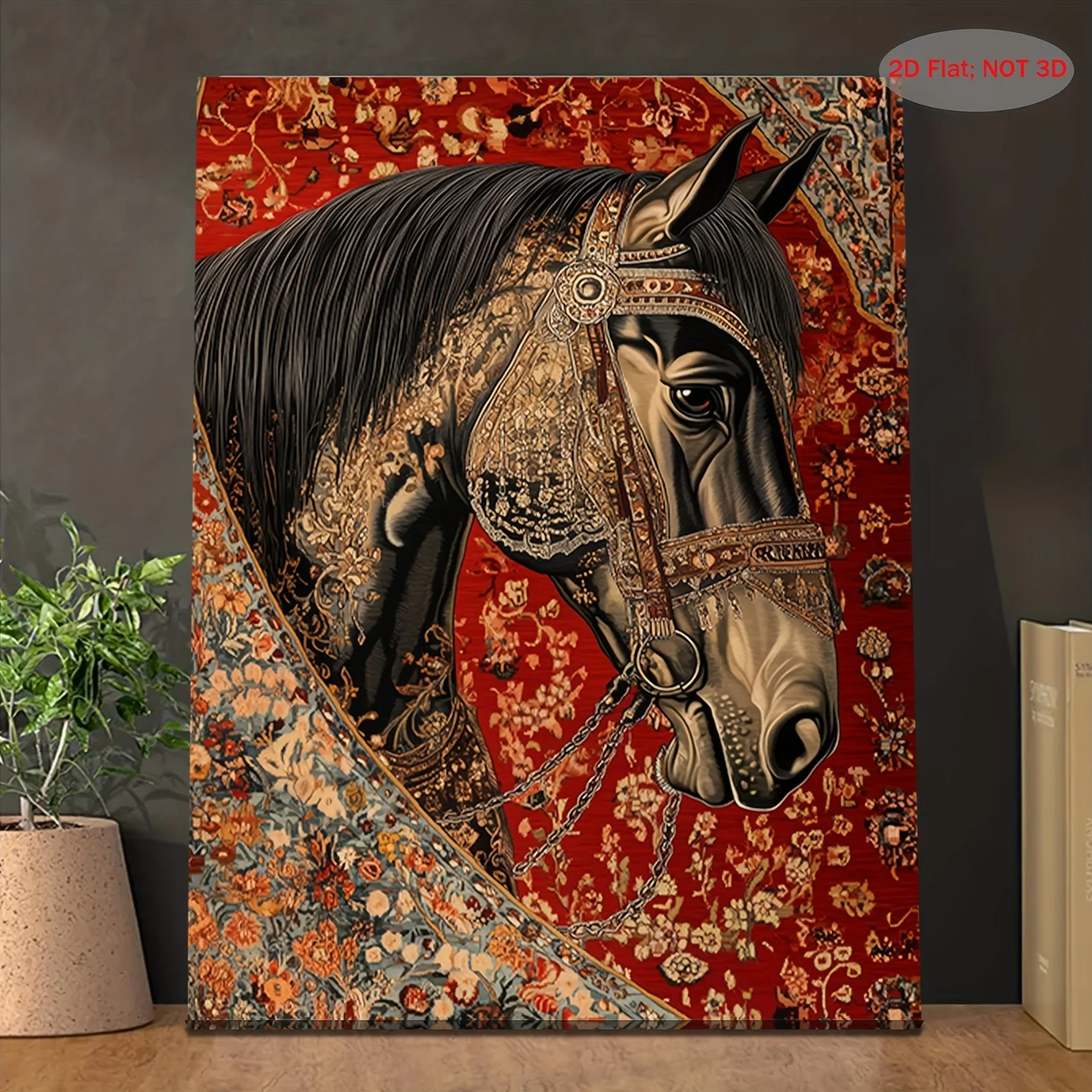 500/1000/1200/2000PCS Puzzles for Adults Retro Golden Flower Black Horse,Jigsaw Puzzles Brain Challenge Game Gift Home Decor