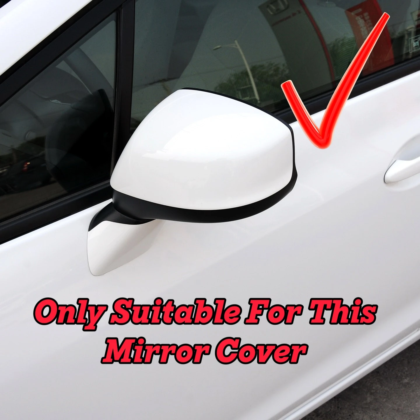For Honda CIVIC 2012 2013 2014 2015 Car Rearview Side Mirror Cover Wing Cap Exterior Door Housing Shell Trim Frame Sticker view 5