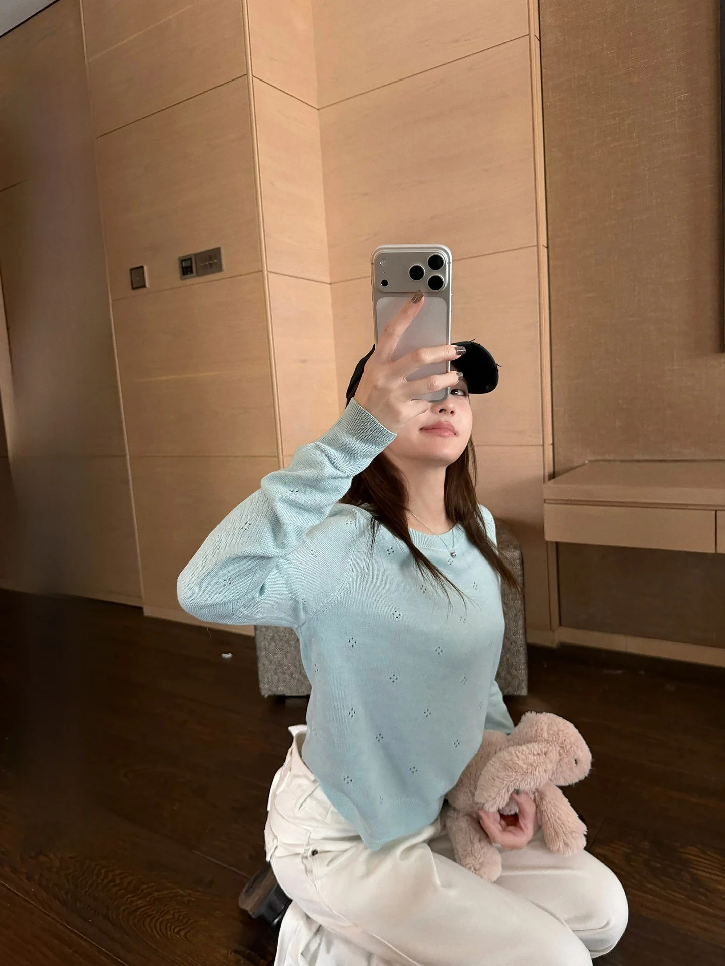 

Женская повседневная свободная облегающая базовая рубашка из шерстяного трикотажа с круглым вырезом и длинными рукавами Lemons Hollow Out, весенняя новинка