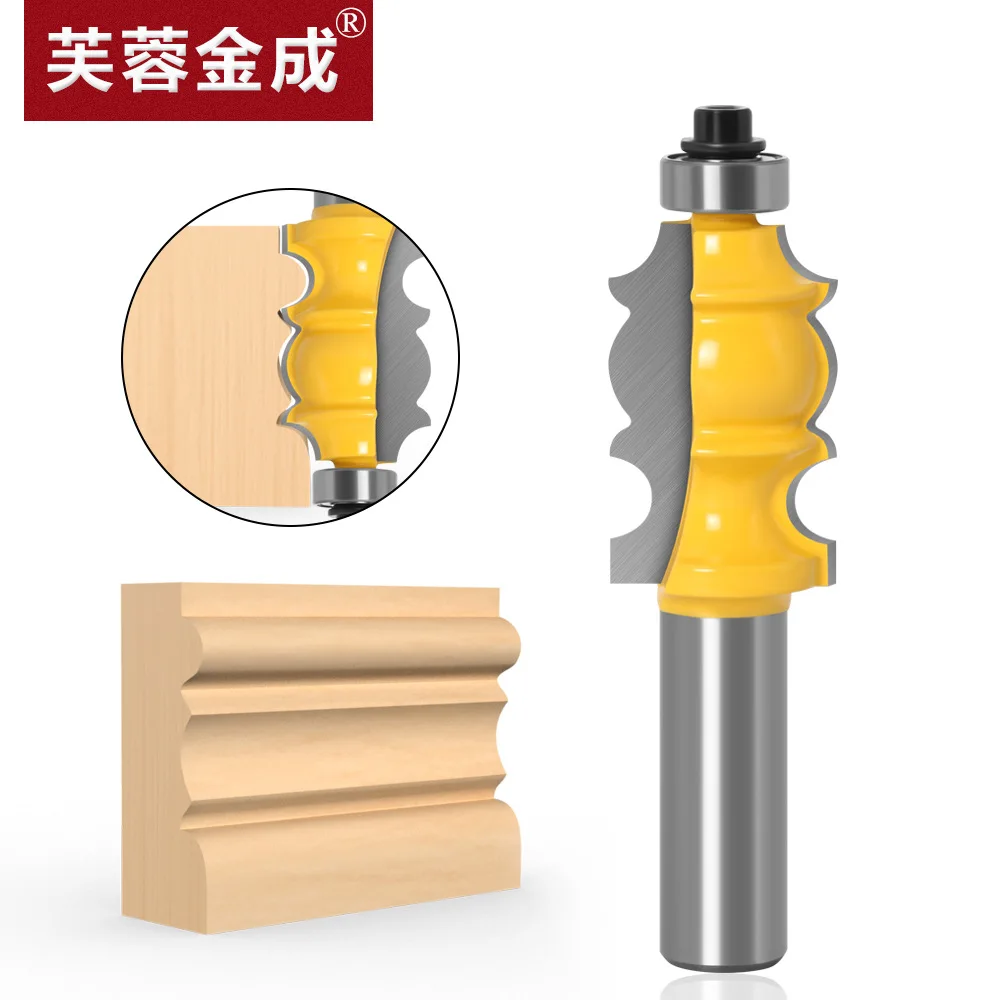 High-grade 1/2 Handle Double Leaf Armrest Knife Engraving Machine Milling Cutter Line Cutter Woodworking Milling Cutter Woodwork