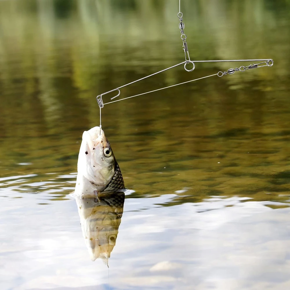 

5X Automatic Fishing Device Supplies Automatic Fishing Hook Stainless Steel Fishing Hook Tool Equipment Pesca Accesorios