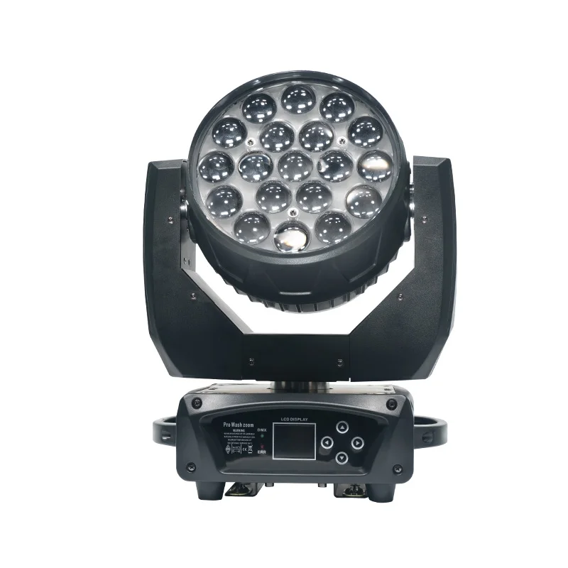 

LED Moving Head Light with19PCS 15W 4IN1 LED DMX512 Colorful Stage Light for DJ Karaoke Dance Hall KTV Disco Bar Stage Lighting