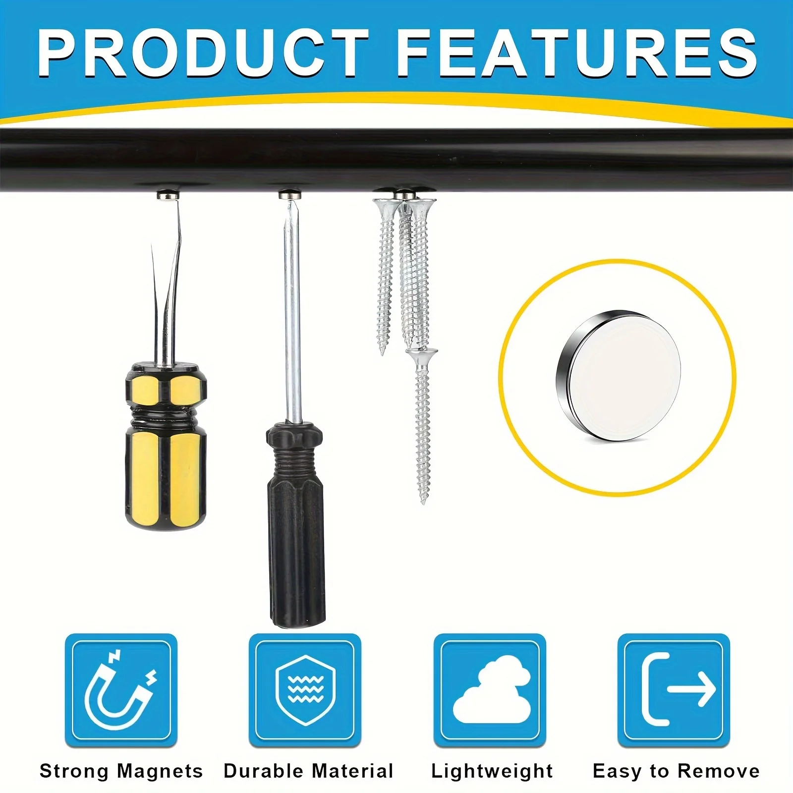 50/100/200 Pcs Mini round Magnets 8x1mm Small Strong Magnets for Whiteboard Extra Strong DIY Refrigerator Magnets