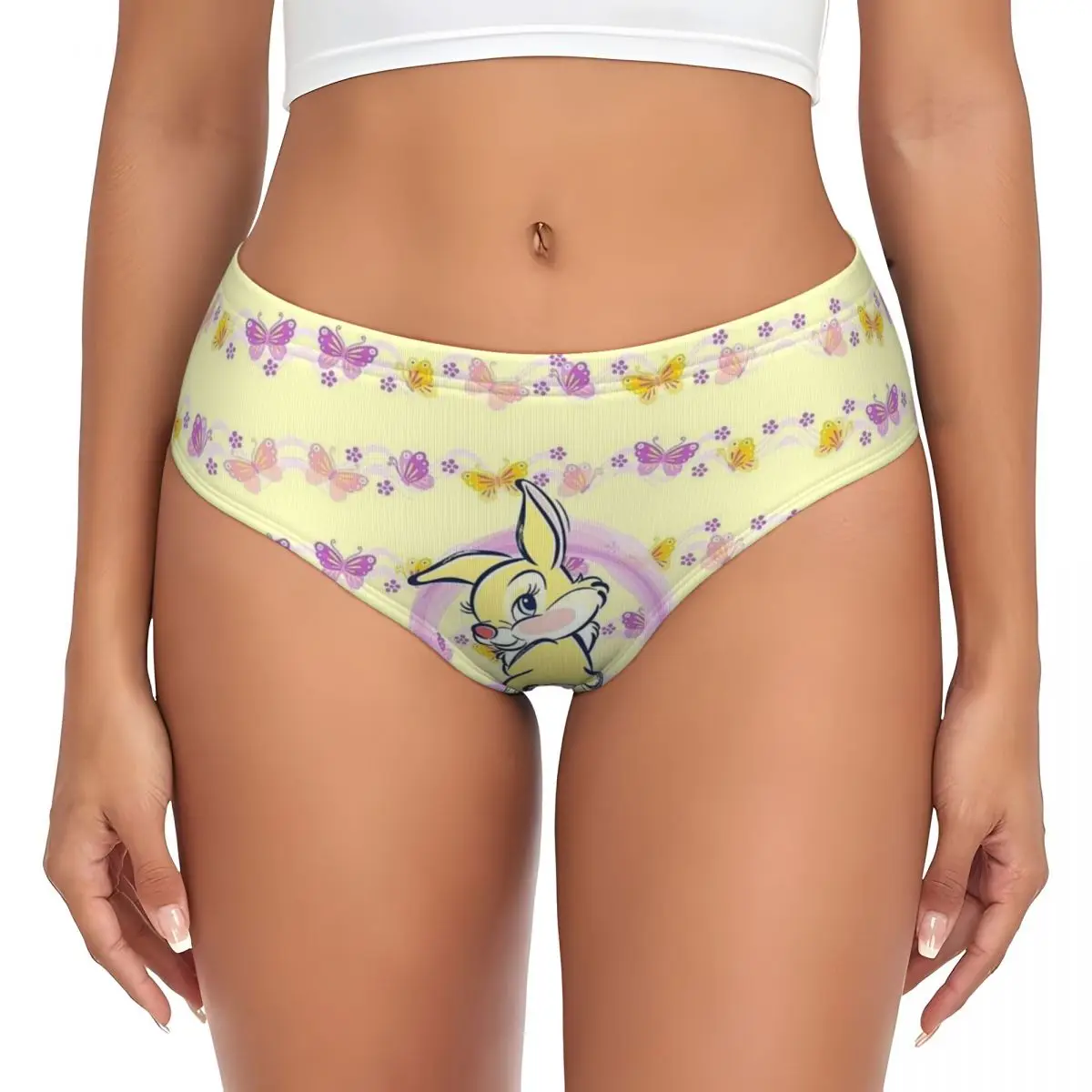 Custom Women Bambi Bunny Brief Panties Female Breathable Underwear Underpants