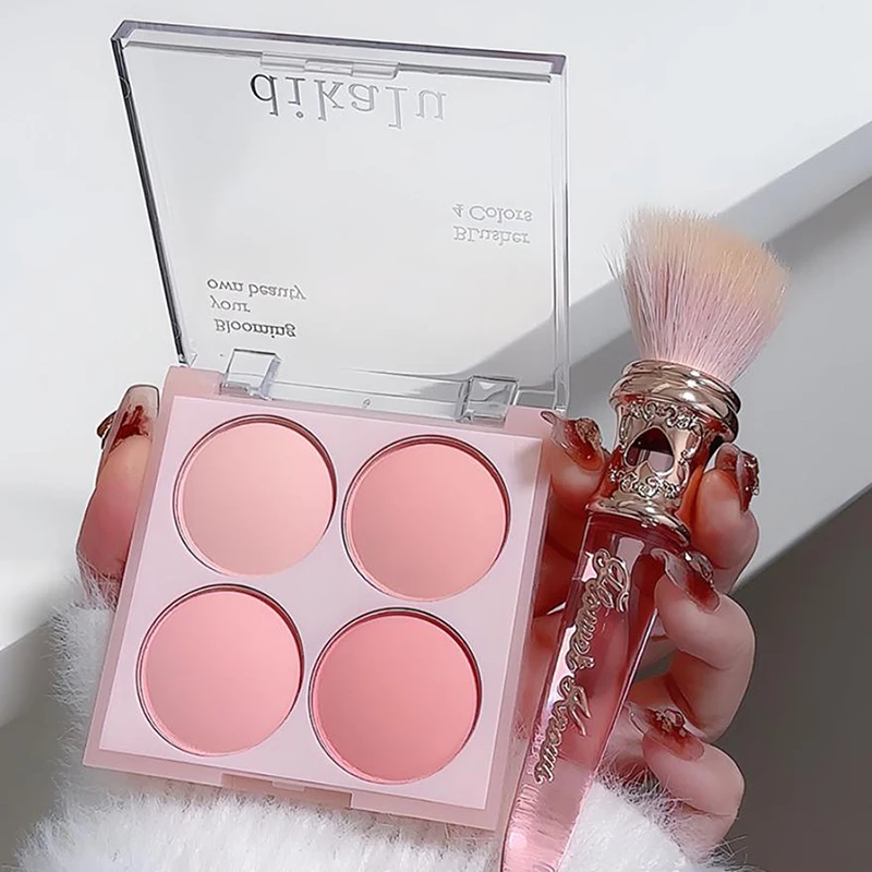 ชุดแป้งบลัชออนเนื้อแมท 4 สี - โทนสีอบอุ่นหวาน แต่งหน้าบนใบหน้า บริเวณแก้ม ให้ความสดใส เครื่องสำอางสำหรับเพิ่มความงามให้ใบหน้า