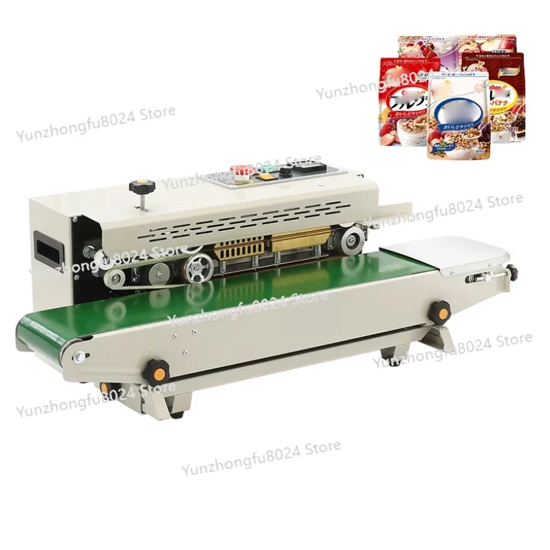 

Automatic Continuous Bag Sealing Machine PE Film Ink Jet Printing Sealer Plastic Bag Sealing Machine