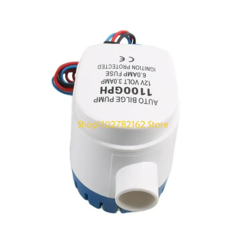 547B Compact & Durable Bilge Pump 12V 11000gph Auto Pump with Built in Float Switch High Capacity Bilge Pump