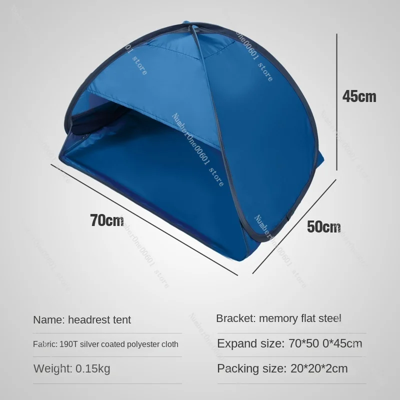 Head Sleeping Small Tent Heat Insulation Hood Quickly Open Indoor Outdoor Beach Student Dormitory Sun Protection Headrest Tent