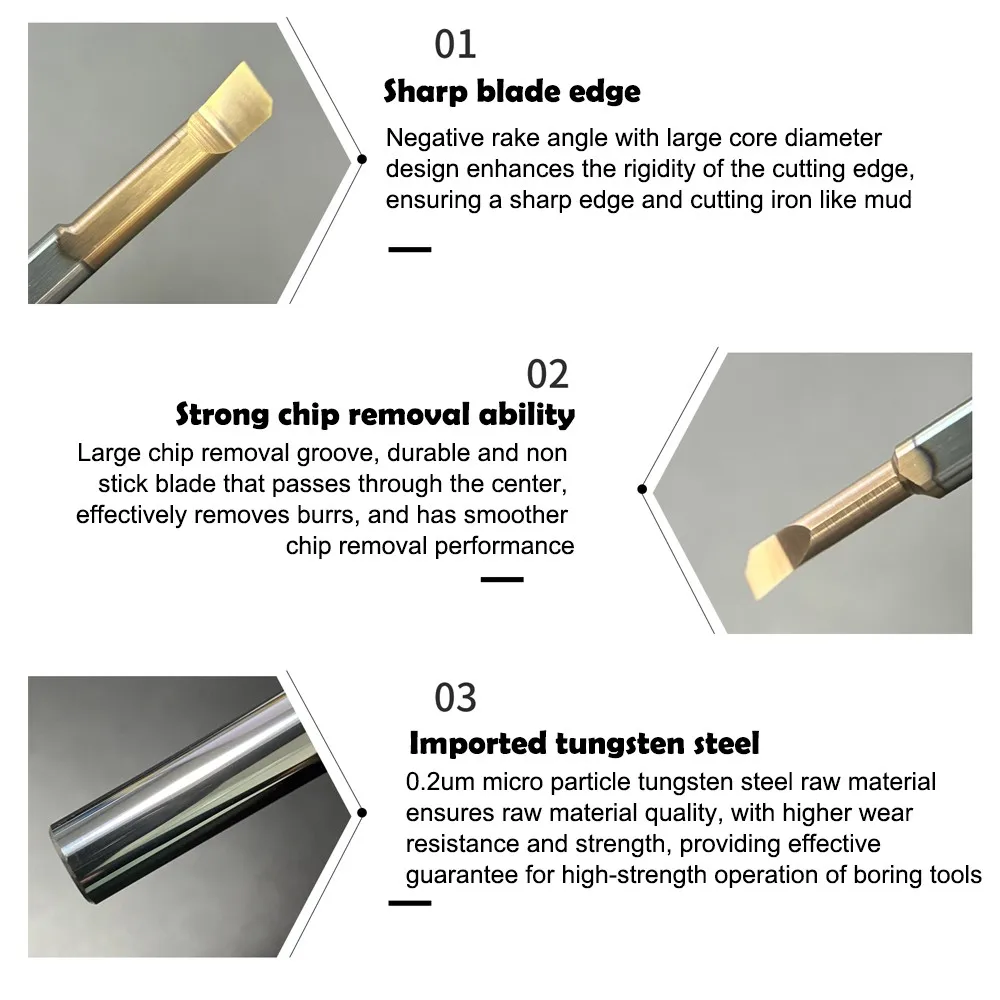 GAMONT MNR Small Diameter Boring Tools Tungsten Steel Carbide CNC Machine Inner Boring Hole Turning Tool
