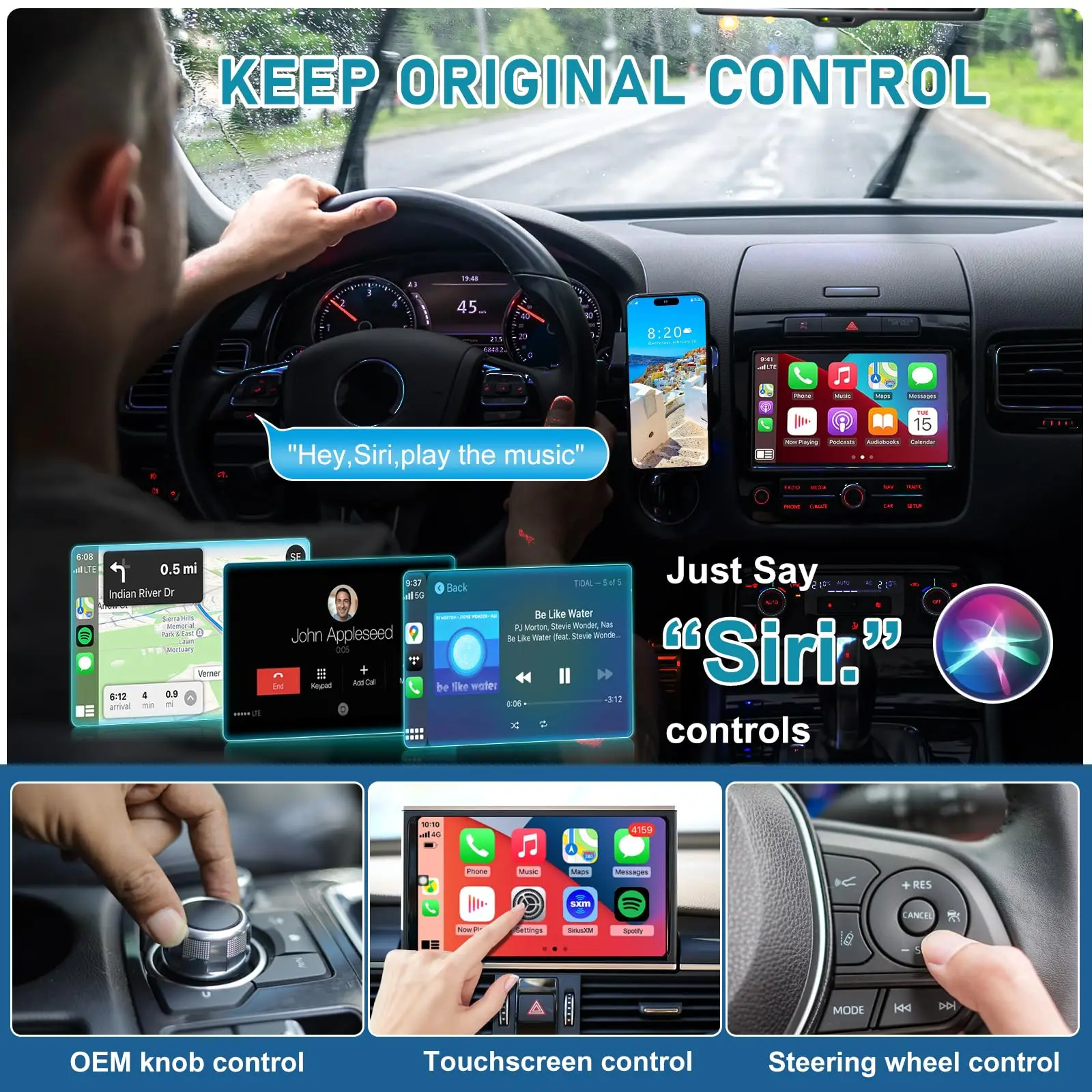 Universal CarPlay Android Auto Wireless Connector Effortless Plug and Play Car Portable Wireless CarPlay for Smart Box