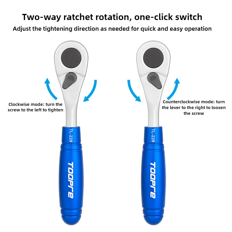 Portable Bicycle Ratchet Wrench Set Multifunctional Compact Repair Toolkit Bike Tire Wrench Tyre Patch Repair Tools for Cycling
