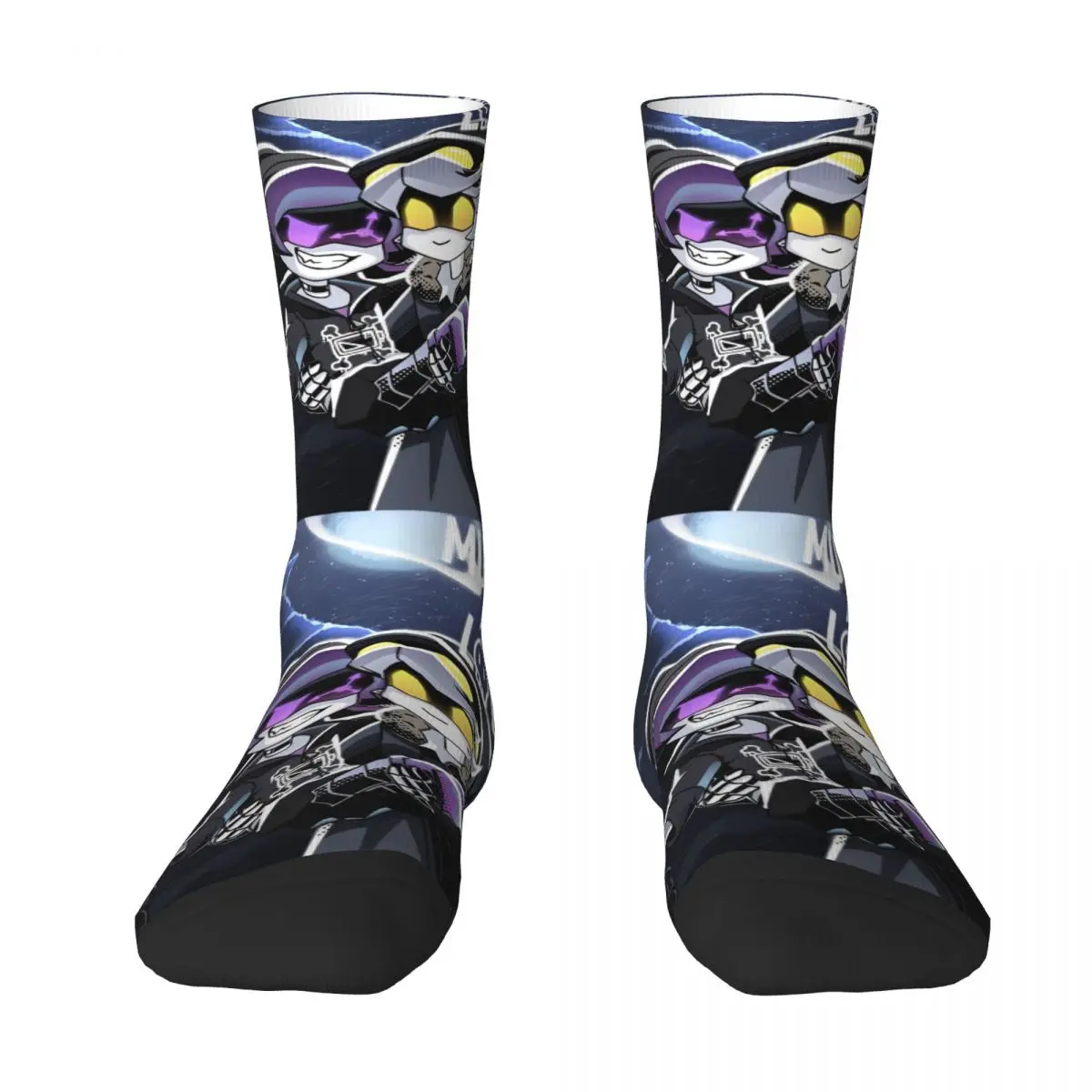 Robot Murder Drones V Uzi Socks Funny Stockings Couple Medium Soft Running Socks Spring Pattern Non-Slip Socks