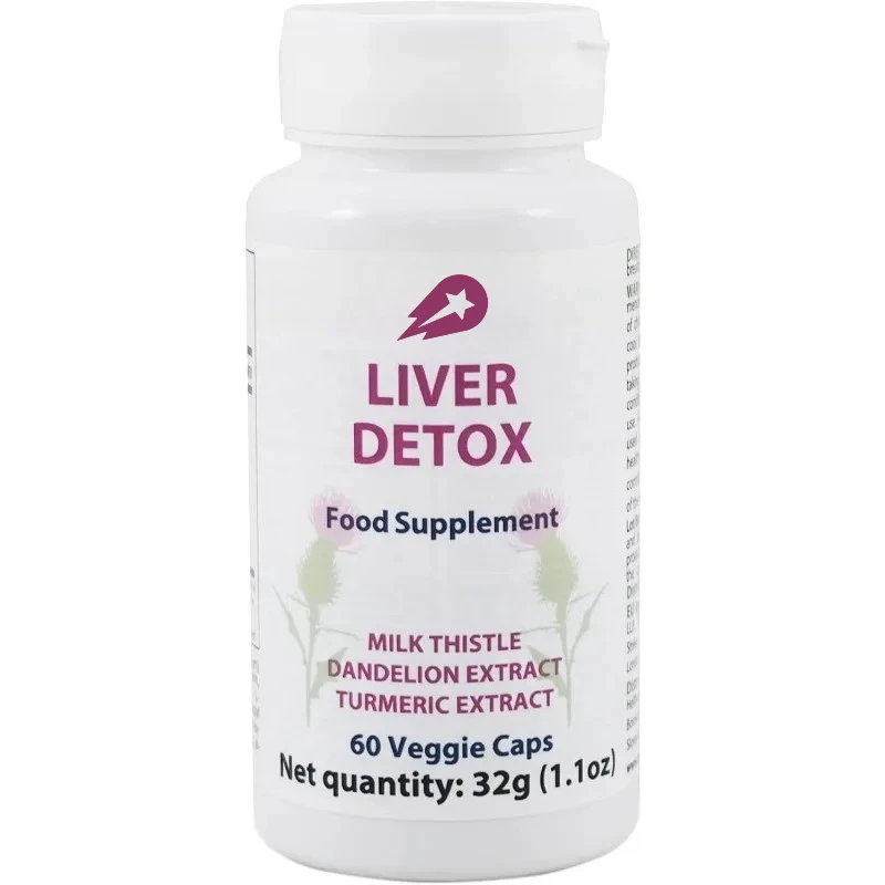 

Liver Cleansing Support Contains Milk Thistle Dandelion Extract and Turmeric Extract -60 Dietary Supplement Vegetarian Capsules