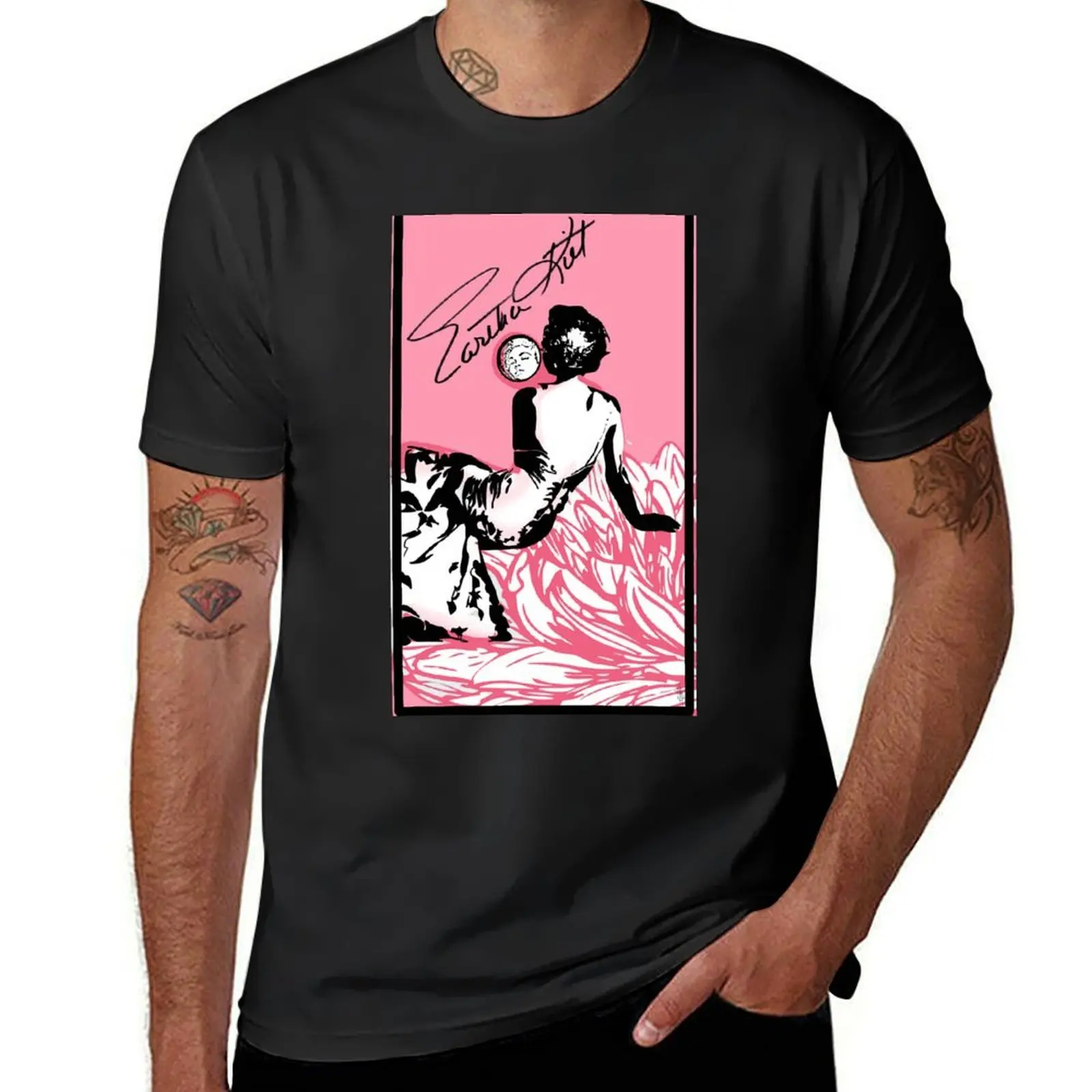 Eartha Kitt Flowers T-Shirt heavyweights customs design your own oversized t shirts for men