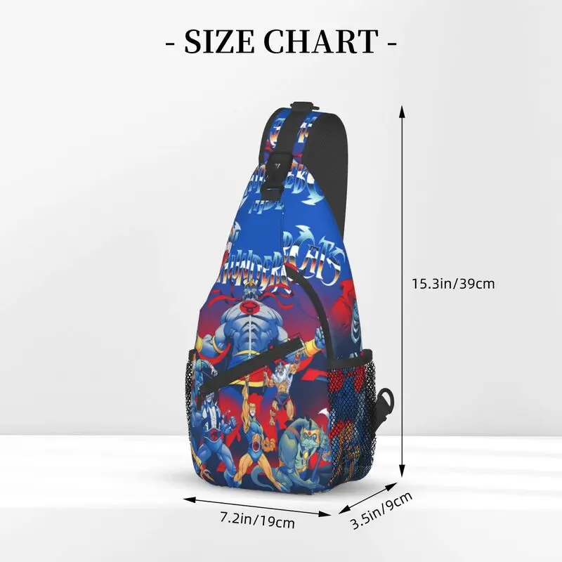 Benutzer definierte Thunder cats Schulter tasche Männer cool Himan Cheetara Schulter Cross body Brust Rucksack Reisen Tages rucksack