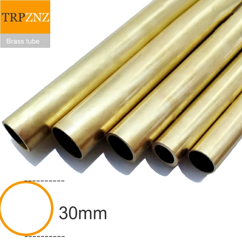 

H62 brass tube outer diameter 30mm wall thickness 1.5mm 2mm 2.5mm 3mm 5mm copper pipe Capillary Hollow brass tube