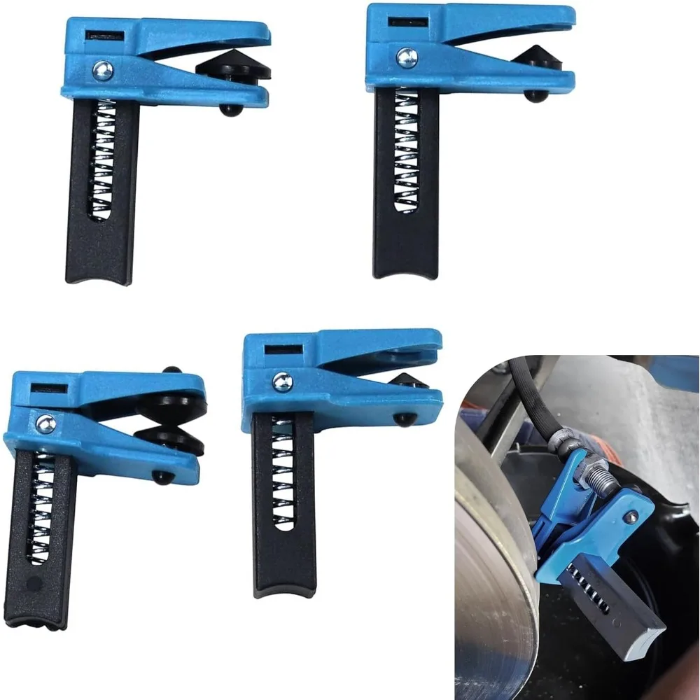 

4 шт. автомобильный вертикальный хомут для масляной трубы, комплект ограничителей для труб с несколькими спецификациями для тормозных топливных магистралей, ПВХ, защита от ржавчины и царапин