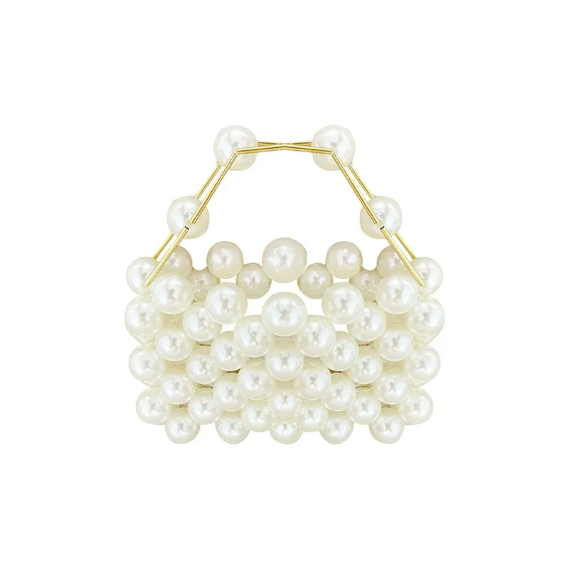 

Роскошные женские сумки с бисером и жемчугом, мини-сумка с бусинами, вечерняя сумка, женский элегантный вечерний свадебный клатч, маленькая полая тканая сумка