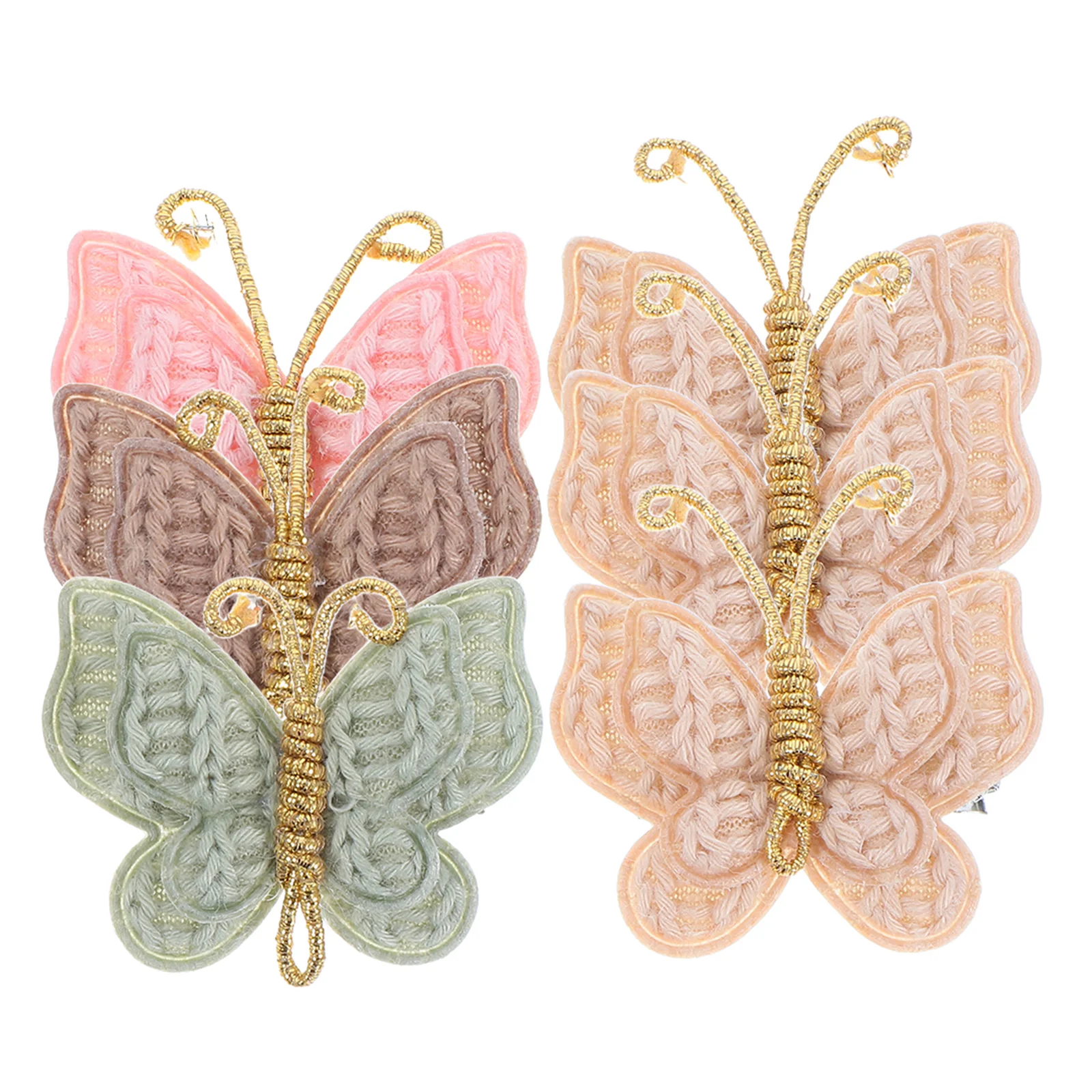 

6 Pcs Hair Clip Butterfly Hairpin Clips Barrettes Manual for Girls Toddler Orchid