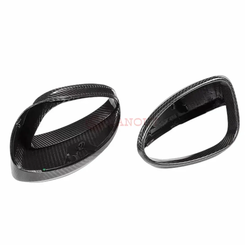 

High quality Replacement Real Dry Carbon Fiber Side View Mirror Cover Housing Kit Mirror Cover Fit For 718 982 2016-2020