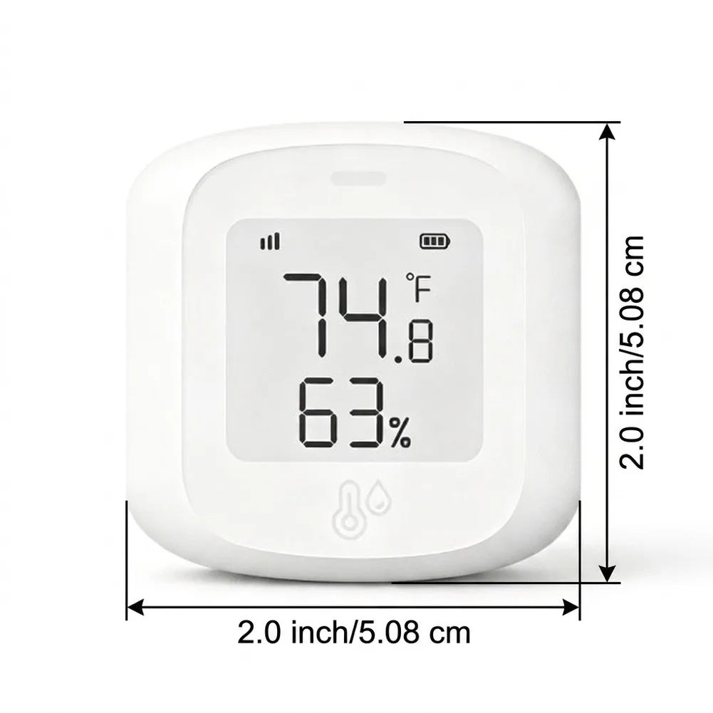 For Smartphone Control Home Environment Monitor Humidity Monitor Device 5.1*5.1*2CM Remote Humidity Monitor With Alerts