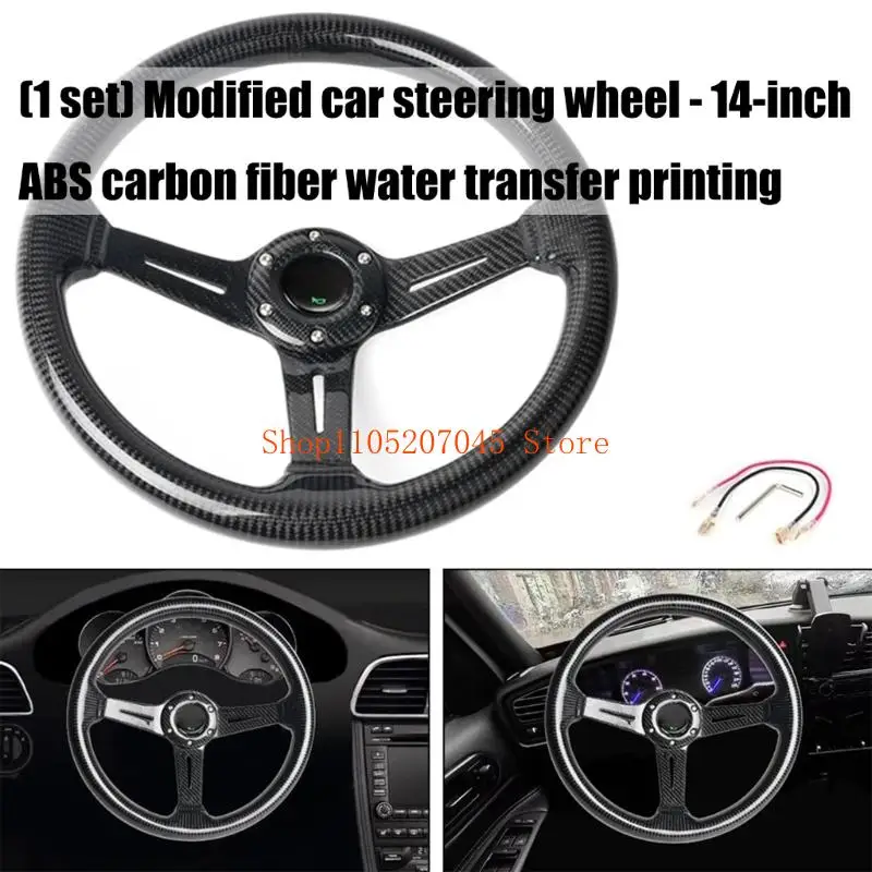 37cd 350 مللي متر القطر العالمي 14 بوصة سباق عجلة القيادة خفيفة الوزن سبائك الألومنيوم #4