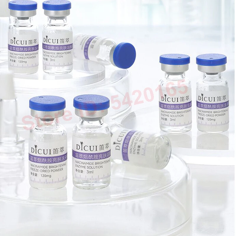 80000 units Nicotinamide Arbutin Brighten Skin Lyophilized Powder Brightens Repairs Dark Rough Skin Lighten Skin Care Serum - view 6