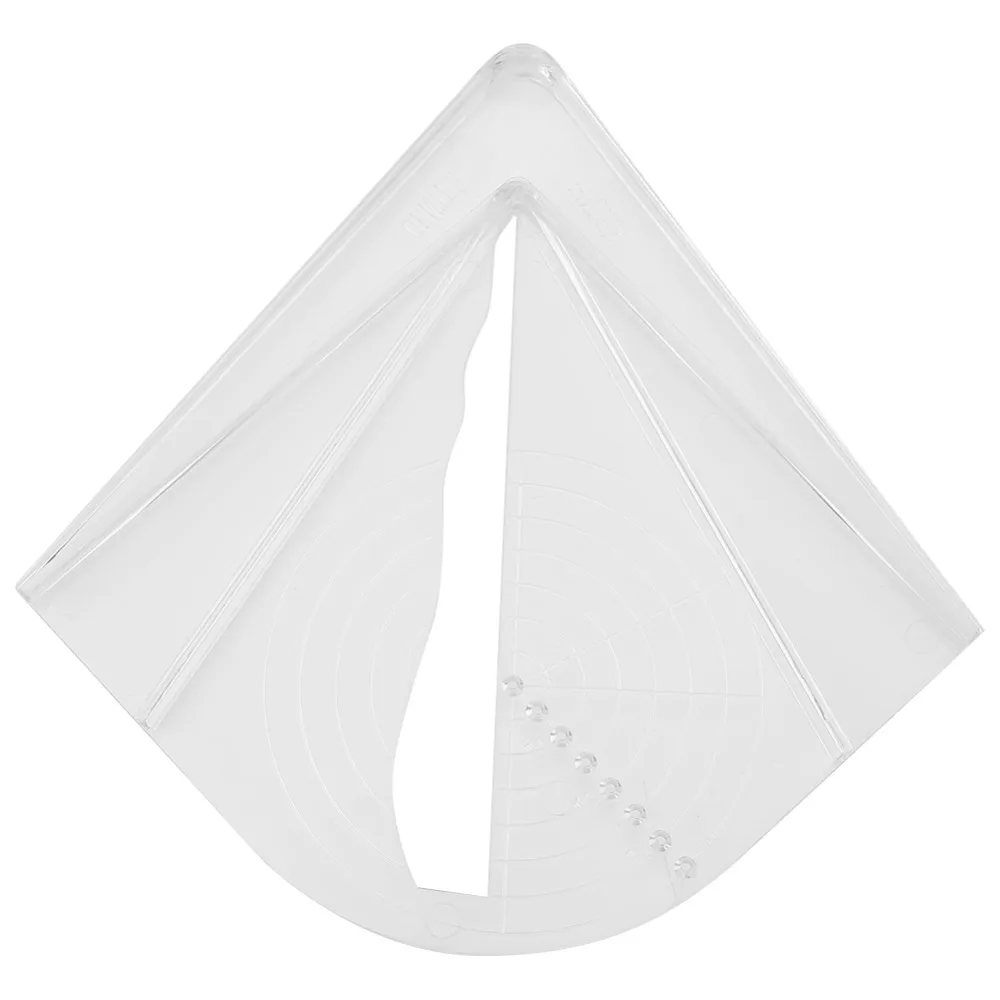 Impact Proof Plastic Center Finder Lightweight Transparent Acrylic Center Finder For Circles and Octagons