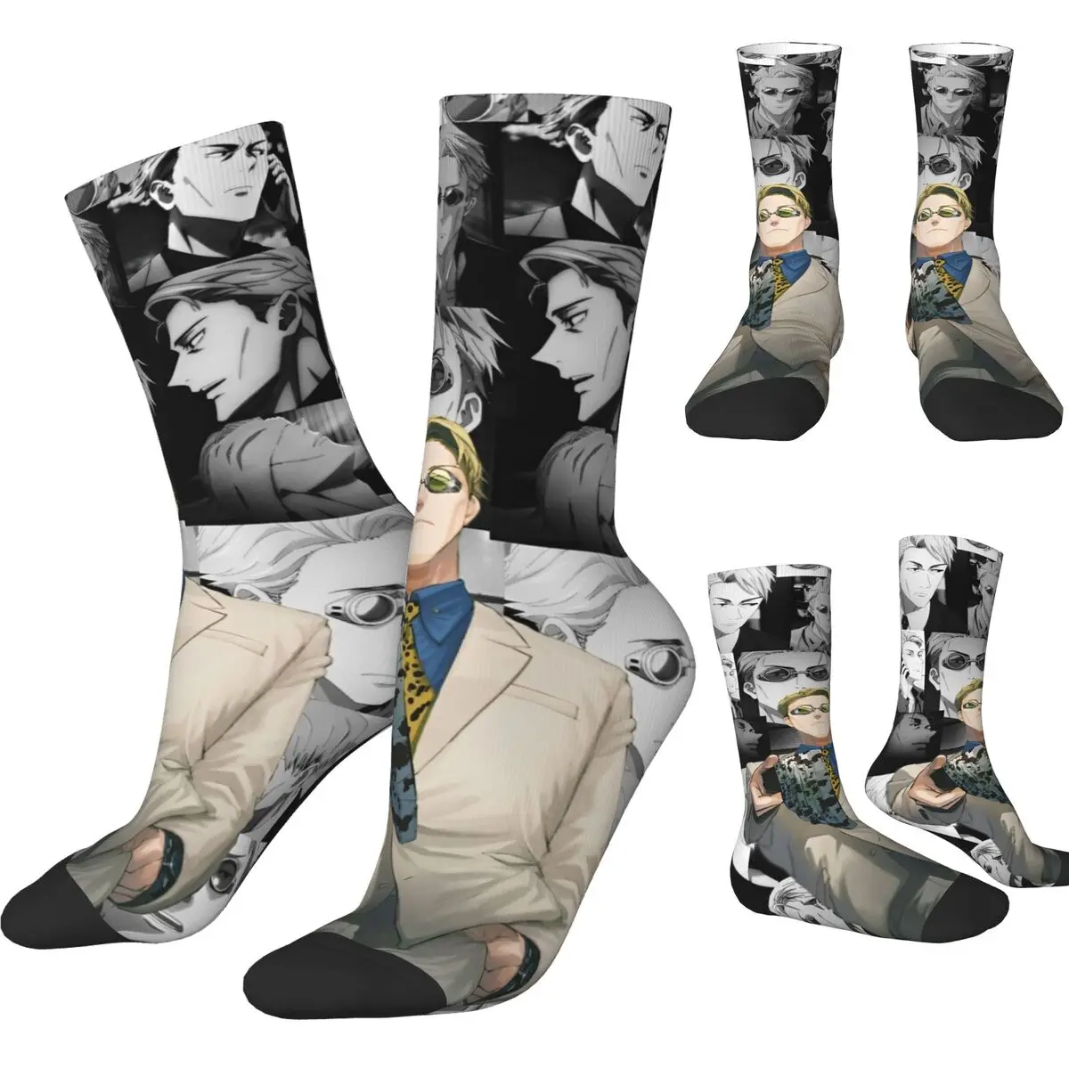 Kento Nanami Socks Autumn anime Stockings Leisure Women Men Soft Breathable Socks Design Cycling Anti-Slip Socks