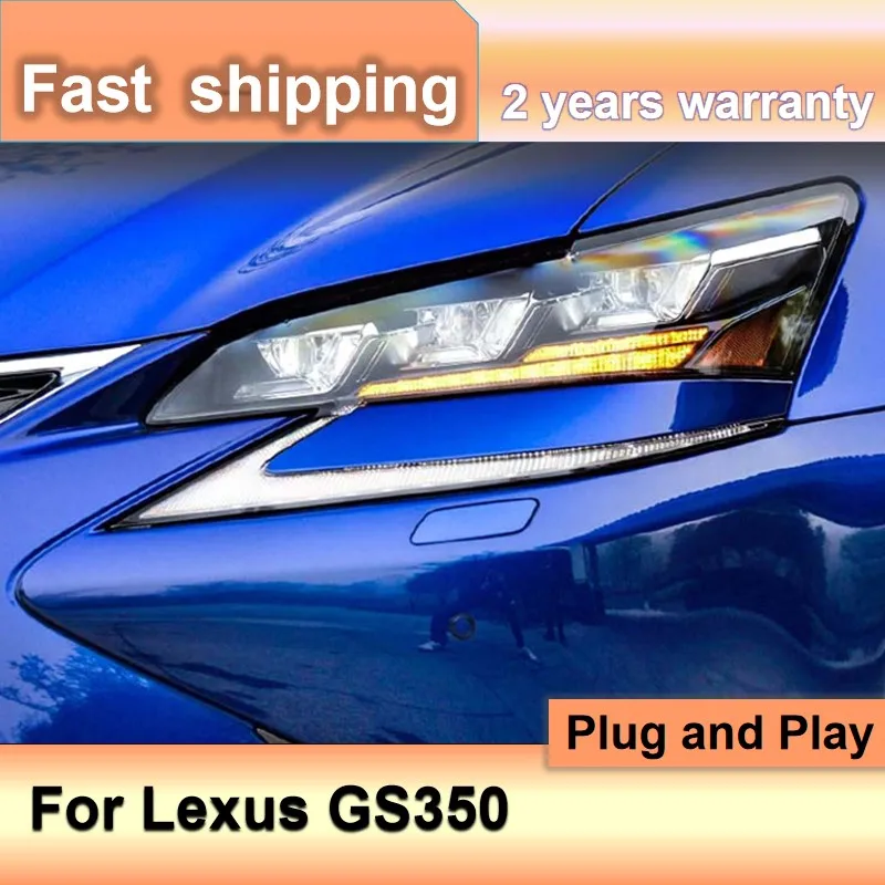 

Car Accessories for Lexus GS Head Light 2016-2019 GS350 Headlights DRL Turn Signal High Beam Projector Lens